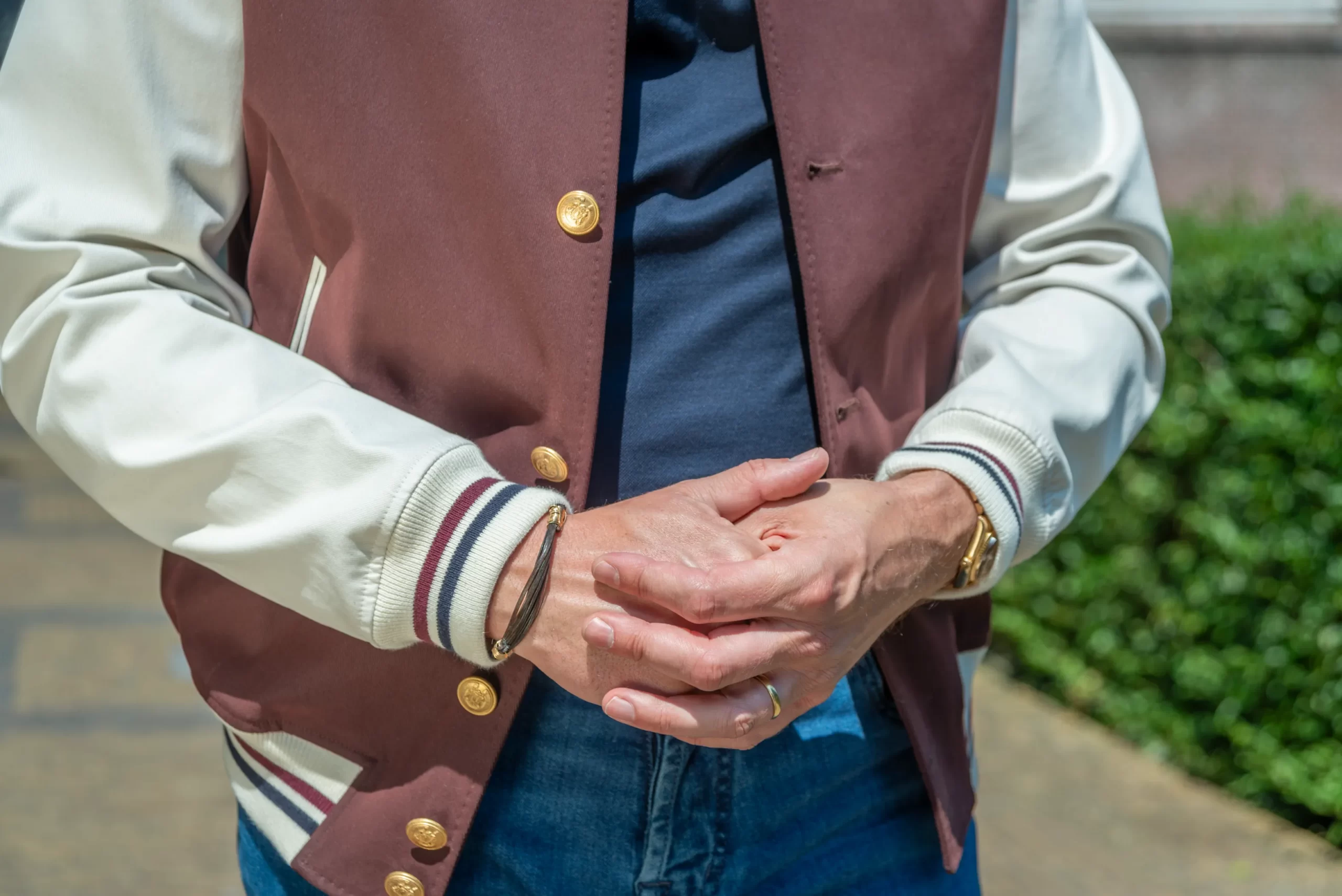 Close-up van bordeaux letterman jack