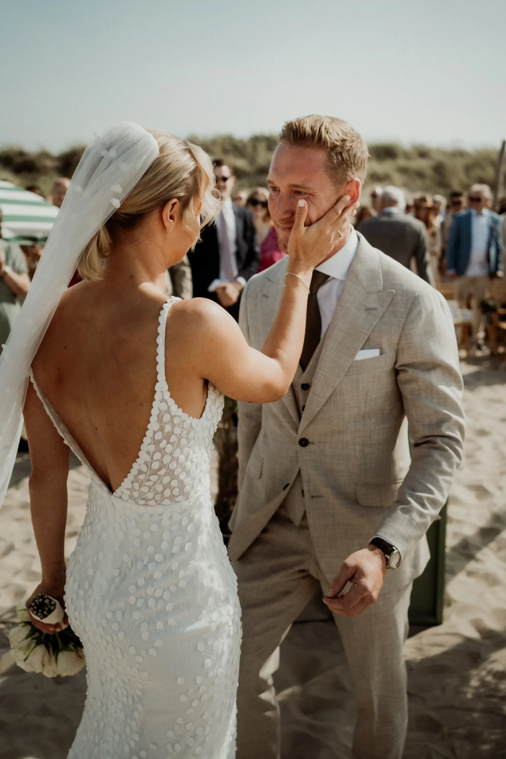 Nick en Fleur op het strand