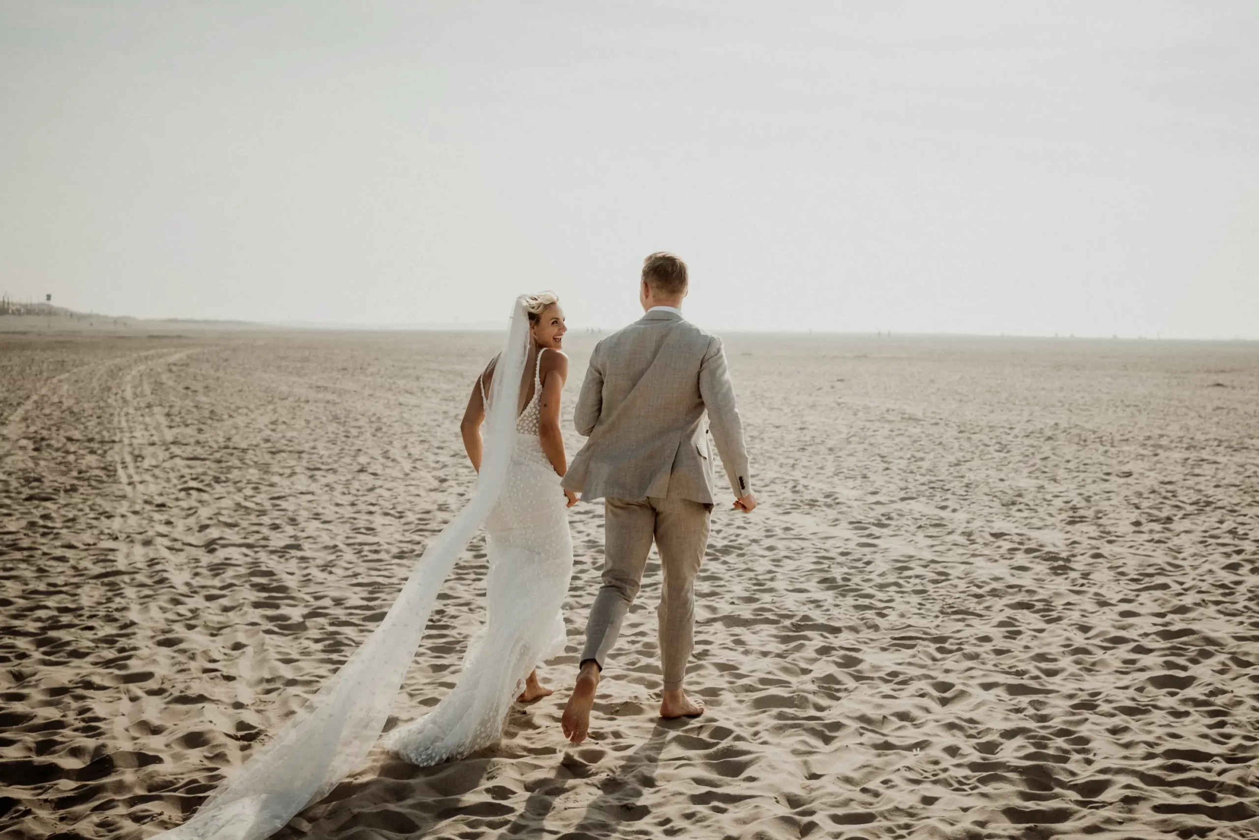 Nick en Fleur op het strand